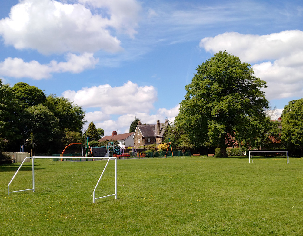 The goals as orginally installed in May 2017